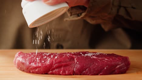 seasoning a steak