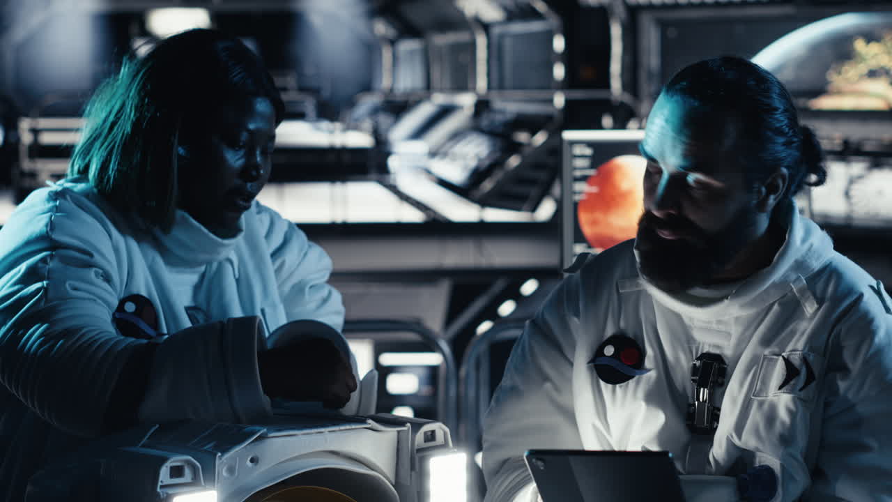 Researchers fly together in starship to Mars