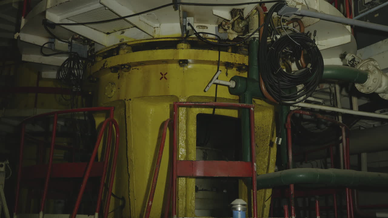 Water Pumps Cool Reactors At Chernobyl Nuclear Power Plant In Ukraine - Tilt Up Shot