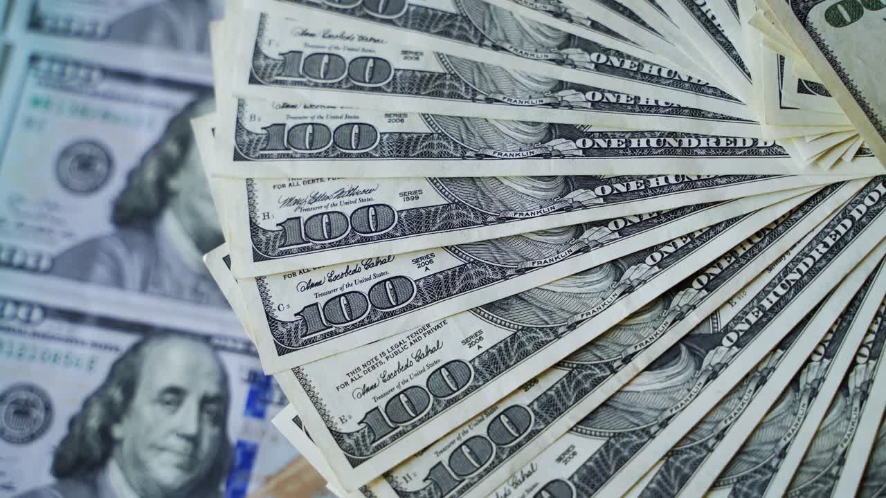 Fan of Hundred Dollar Bills