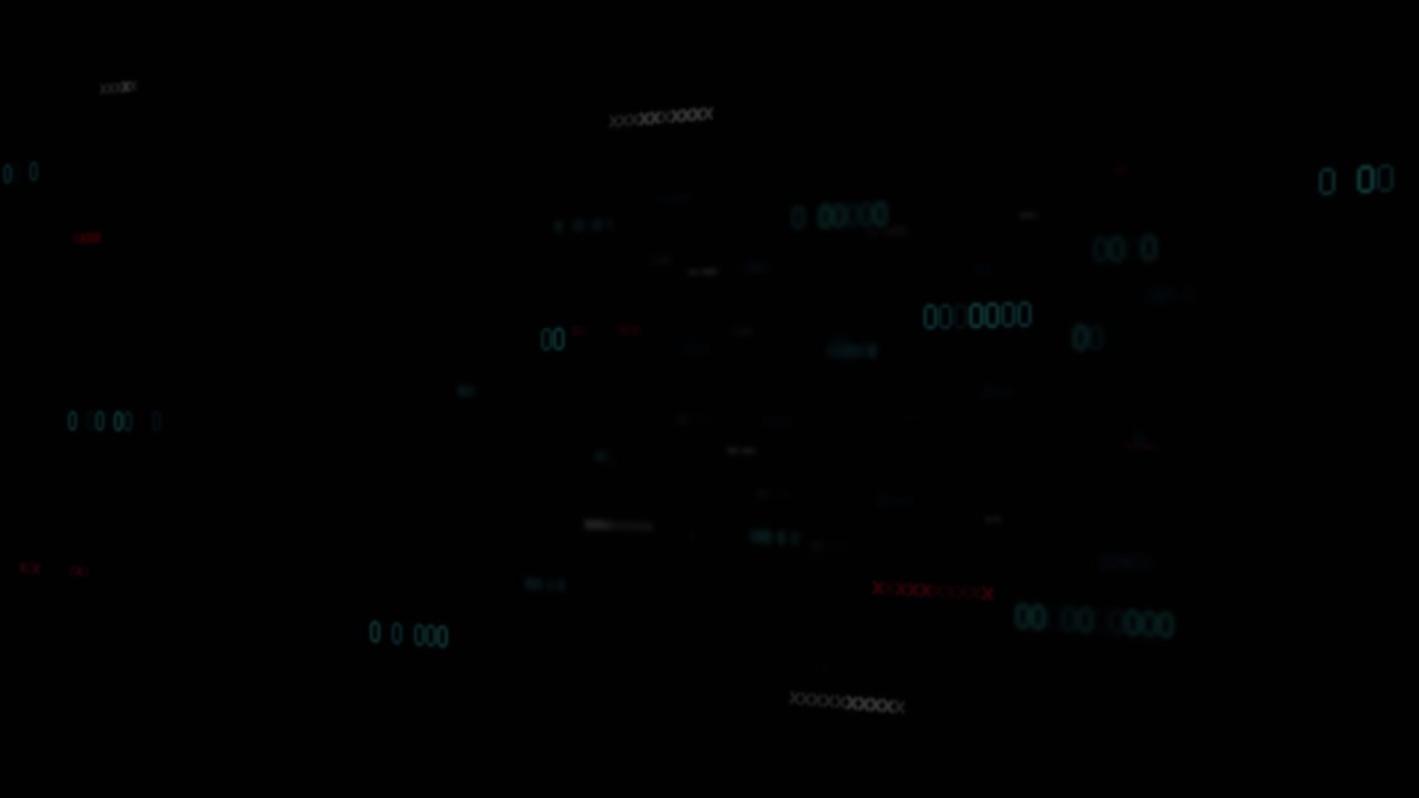 Red interface sliding in dual-pane terminal panning and zooming showing hex and waveform for review