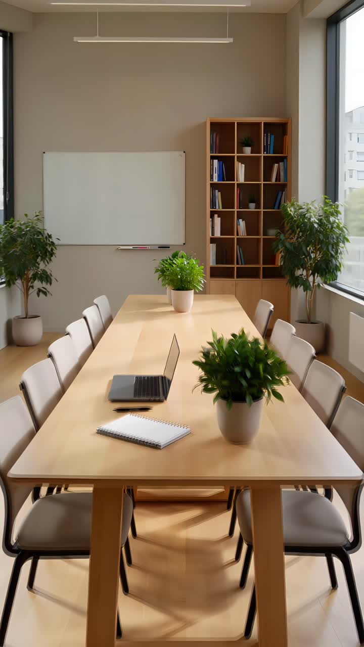 Interni Estetici di Spazio Coworking Moderno 4K