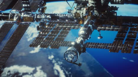 la estación espacial internacional. elementos de esta imagen proporcionados por la nasa
