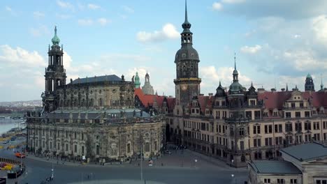 vista aérea de dresde, alemania
