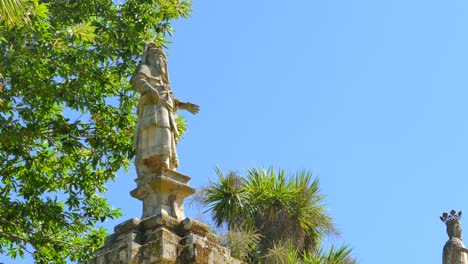 Statue-Im-„Heiligtum-Unserer-Lieben-Frau-Von-Der-Medizin“-In-Lamego,-Portugal