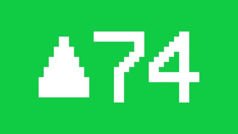 fondo verde hacia arriba símbolo dirección que sube de 0 a 100 - número de contador digital 0-100 - carga barra de progreso con porcentaje - 0-100 hacia arriba símbolo - cuenta hacia arriba de 100 a 0