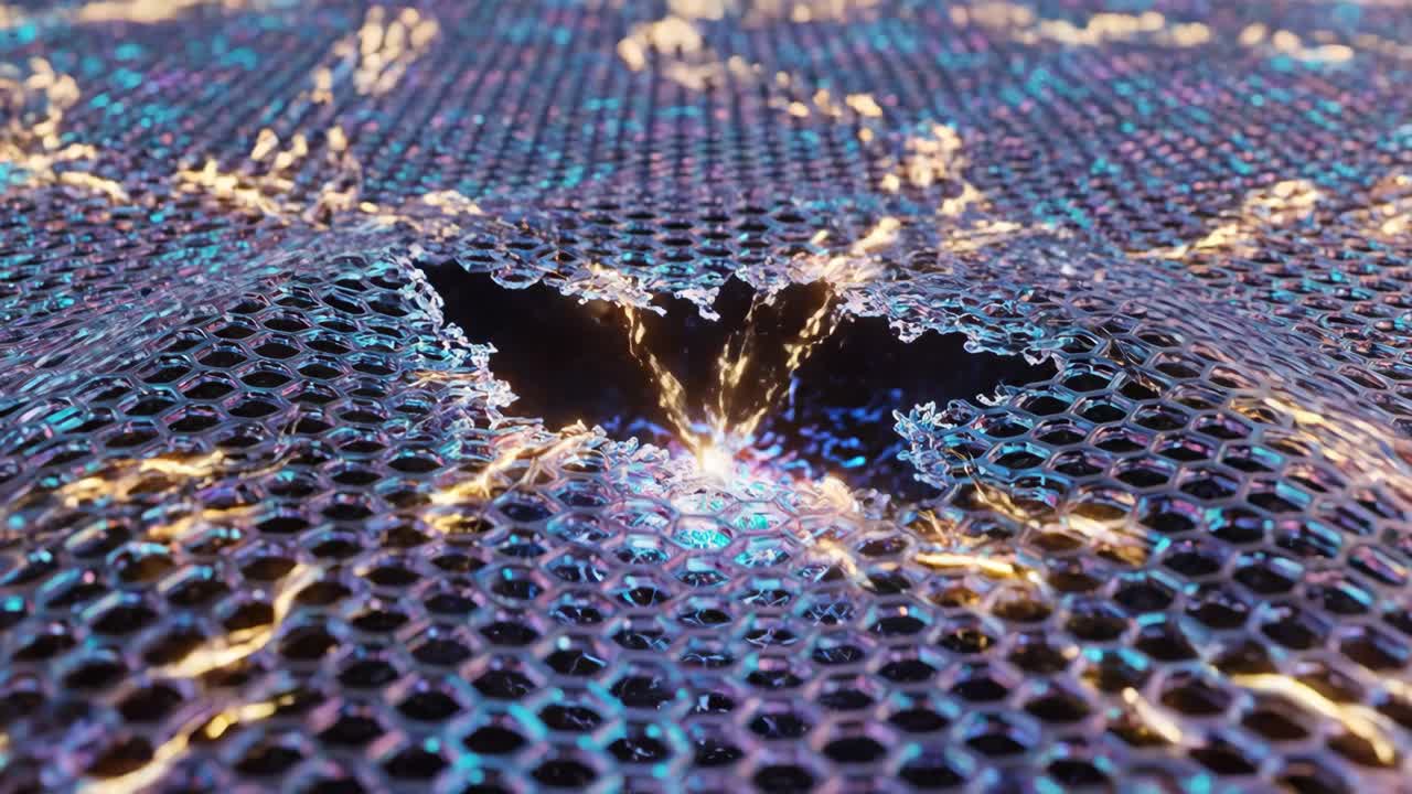 Graphene Structure with Hole