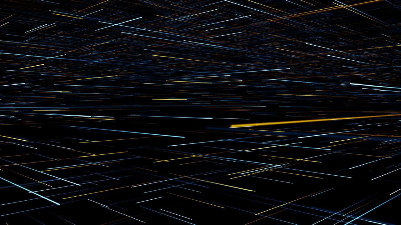 Particelle blu arancione evento trailer di gioco titoli cinematografici palco da concerto sfondo in loop