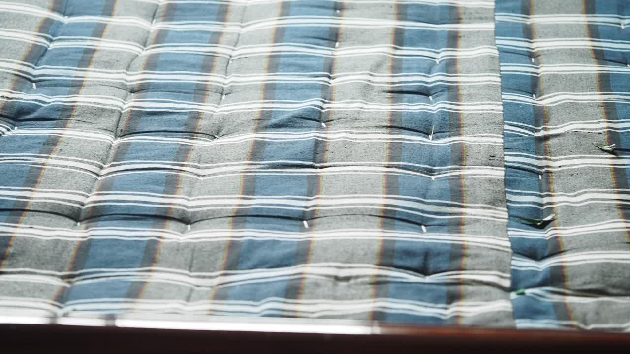 Close-up of a Quilted Mattress