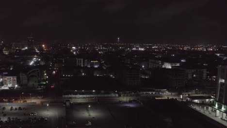 città di notte nigeria drone 01