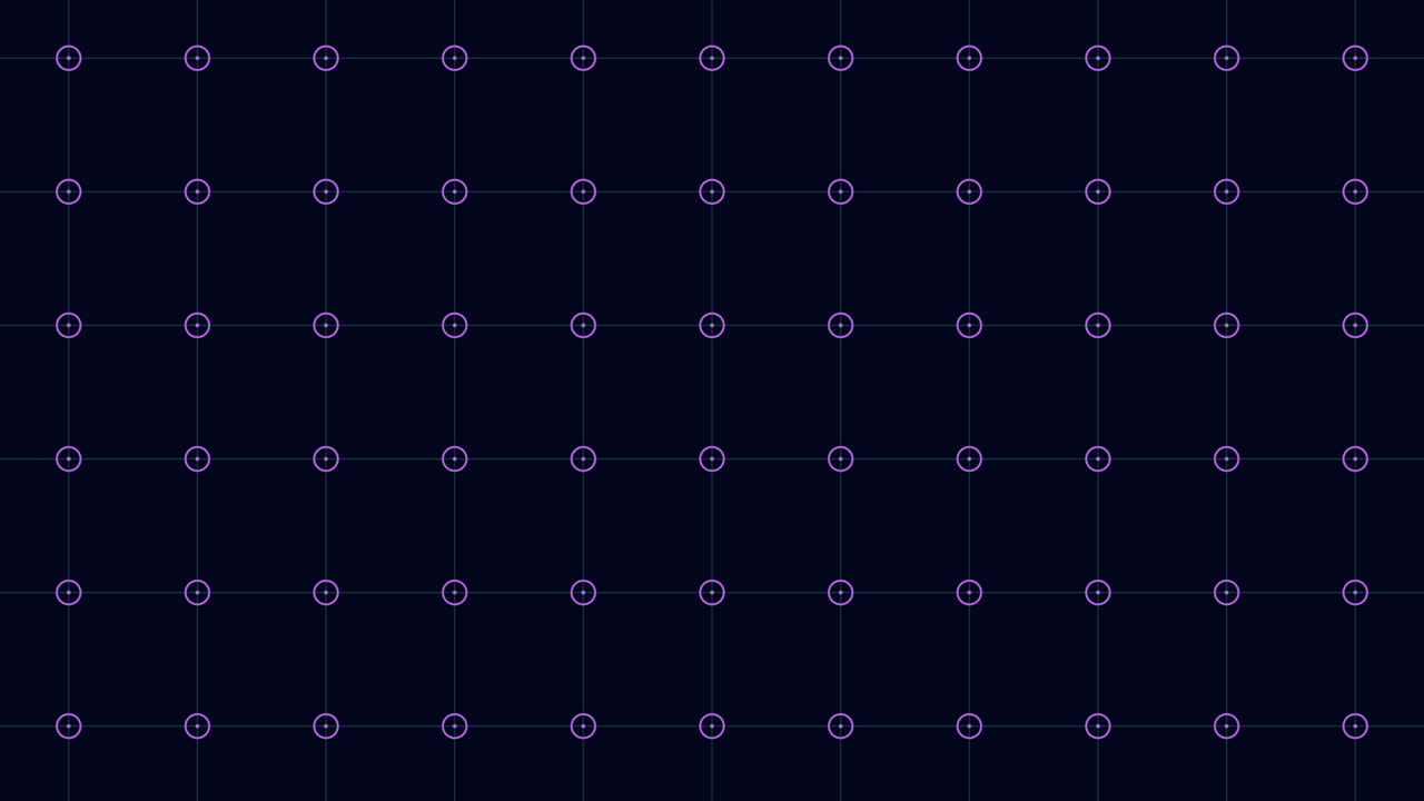 黒い背景の緑色の円が目を引くパターンを作成します