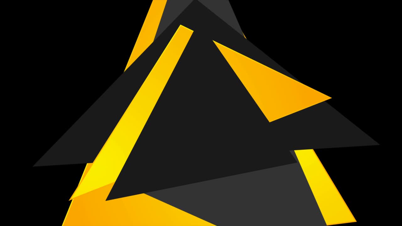 Tech abstract minimal geometric motion background with triangles