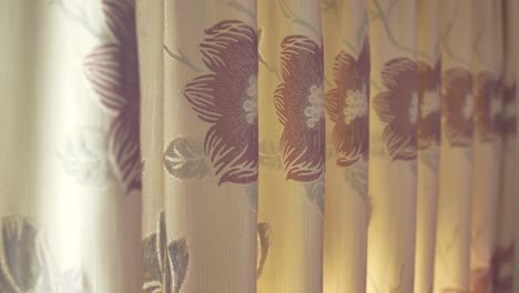 floral patterned curtains