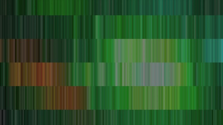 Abstract Grüne Linien und Formen