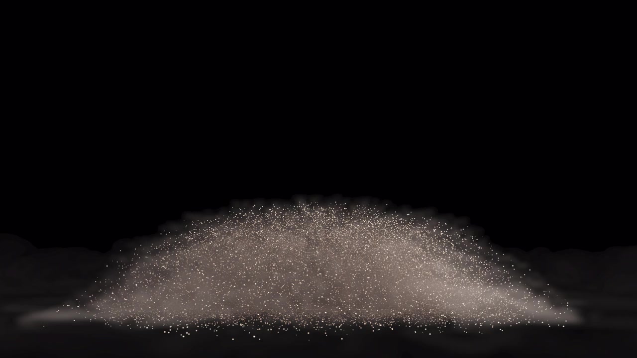 Effetto astratto di polvere e fumo