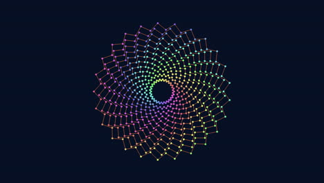 colorful spiral pattern with rainbow lines