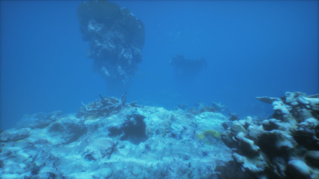impresionante escena submarina de un arrecife de coral