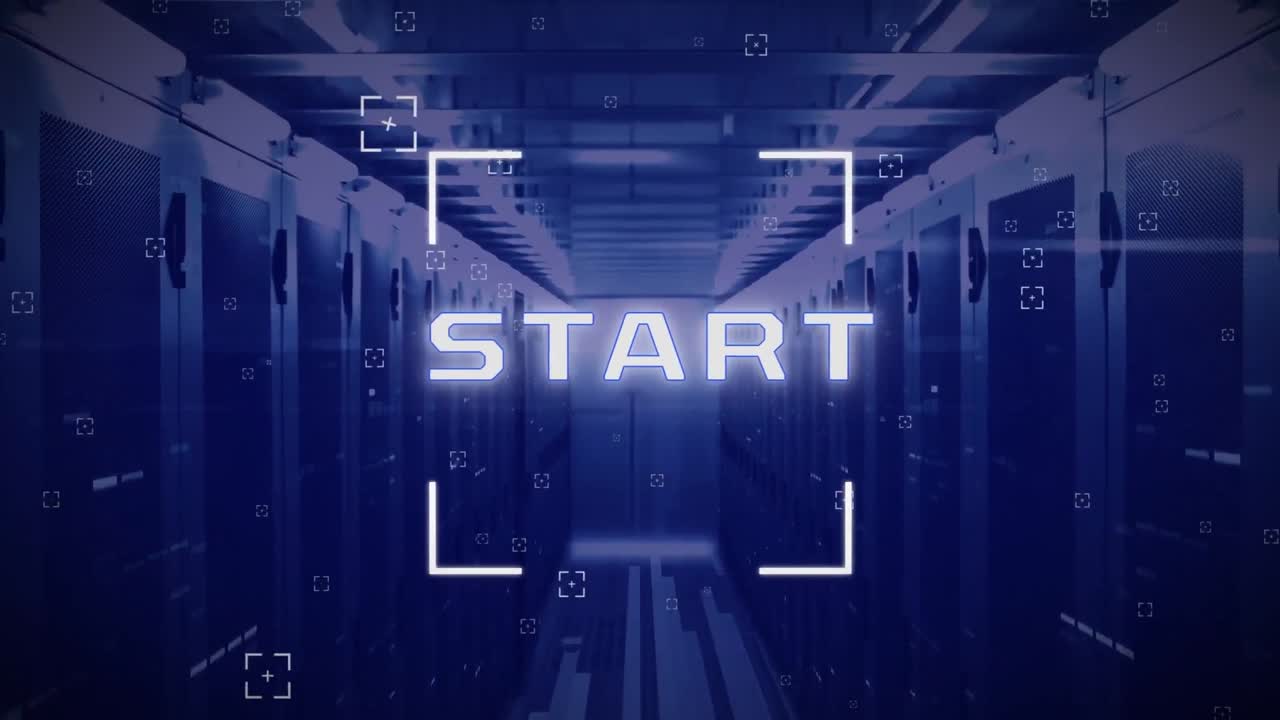 Start text against server room