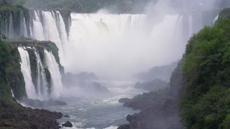 view up the iguazu river to the devils throat 3