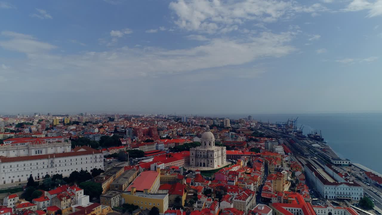 Lisboa Skyline cittadino Orizzonte Capitale Punto di riferimento Lisbona