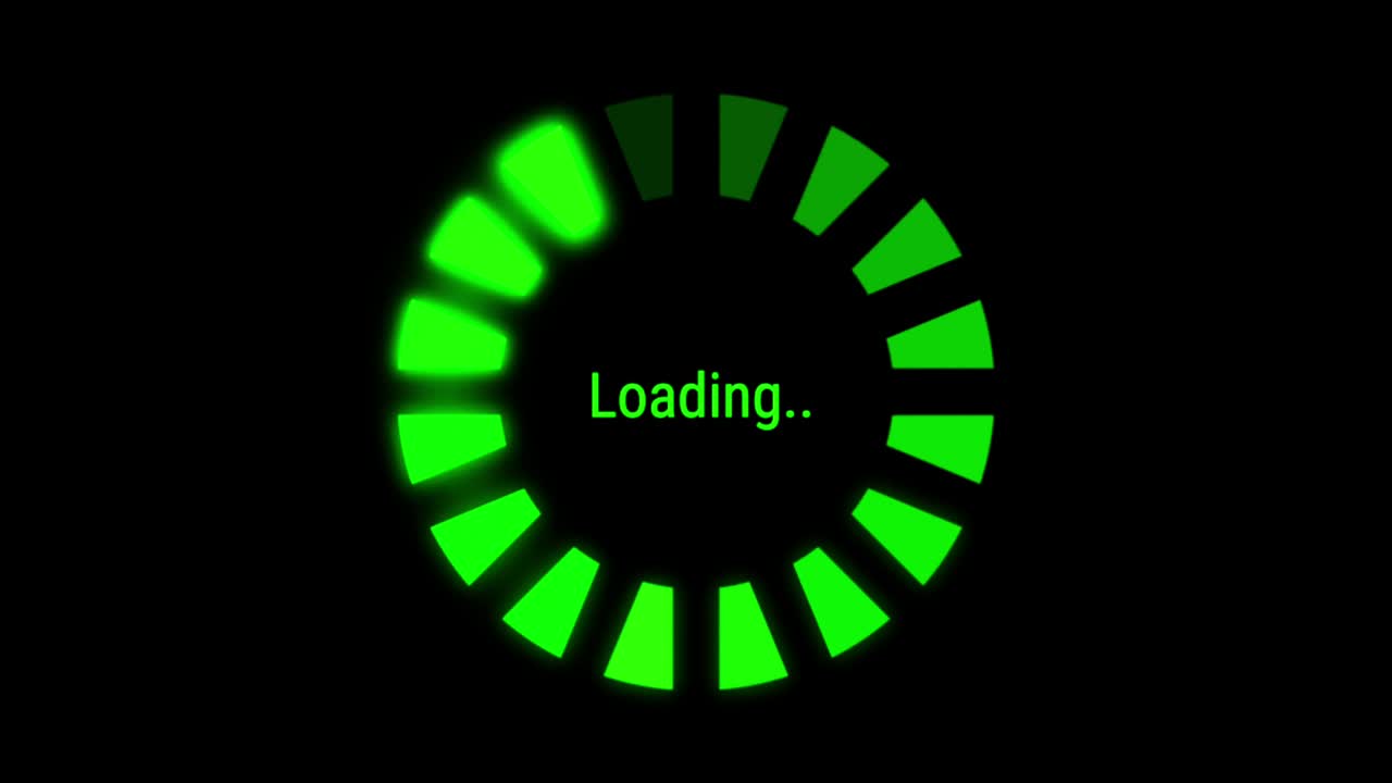 Animation colorful loading circle.