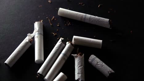 broken cigarettes. quit smoking concept