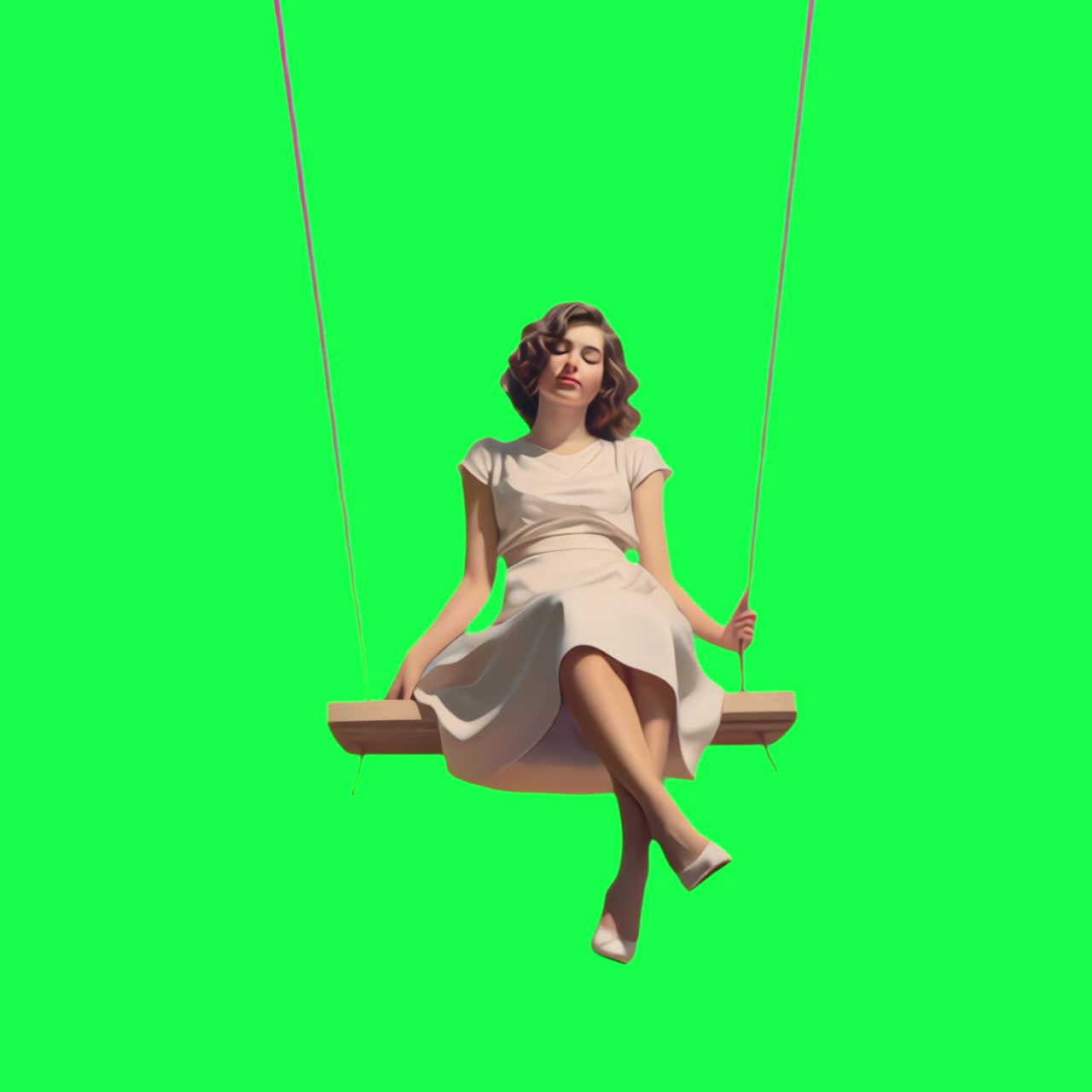 Woman swinging