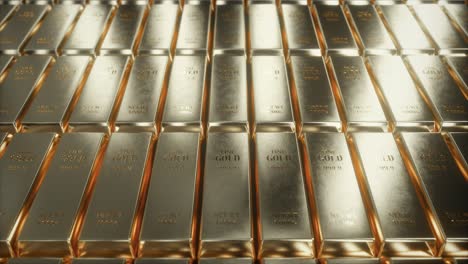 gold bullion bars stacked