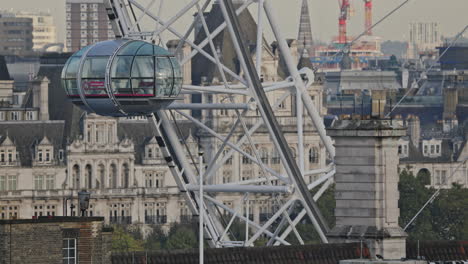 london eye and skyline, london, england