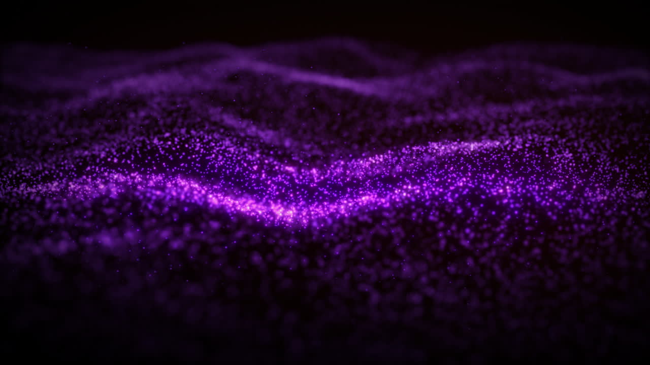 Abstract Purple Particle Wave Background
