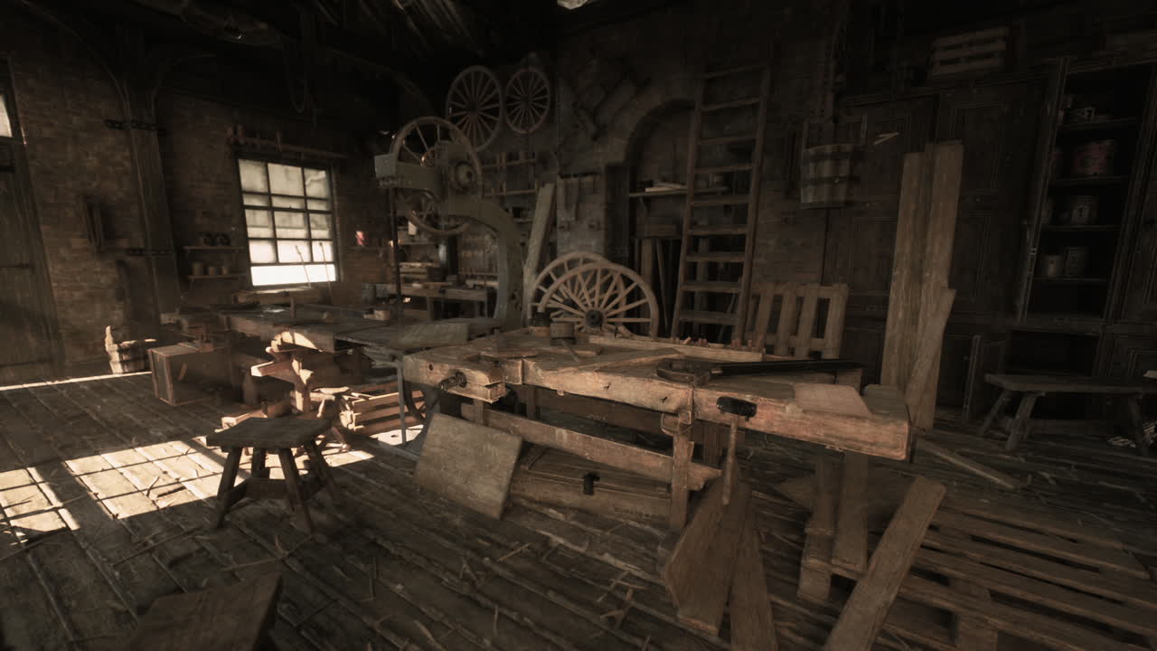 오래된 작업실 내부