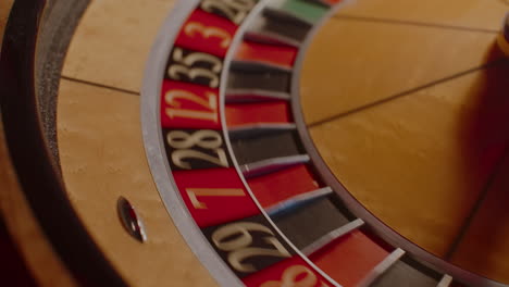 roulette wheel close-up