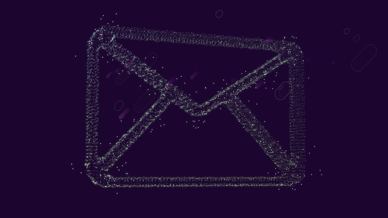 formas abstractas que se mueven en un movimiento hipnótico contra un fondo púrpura.