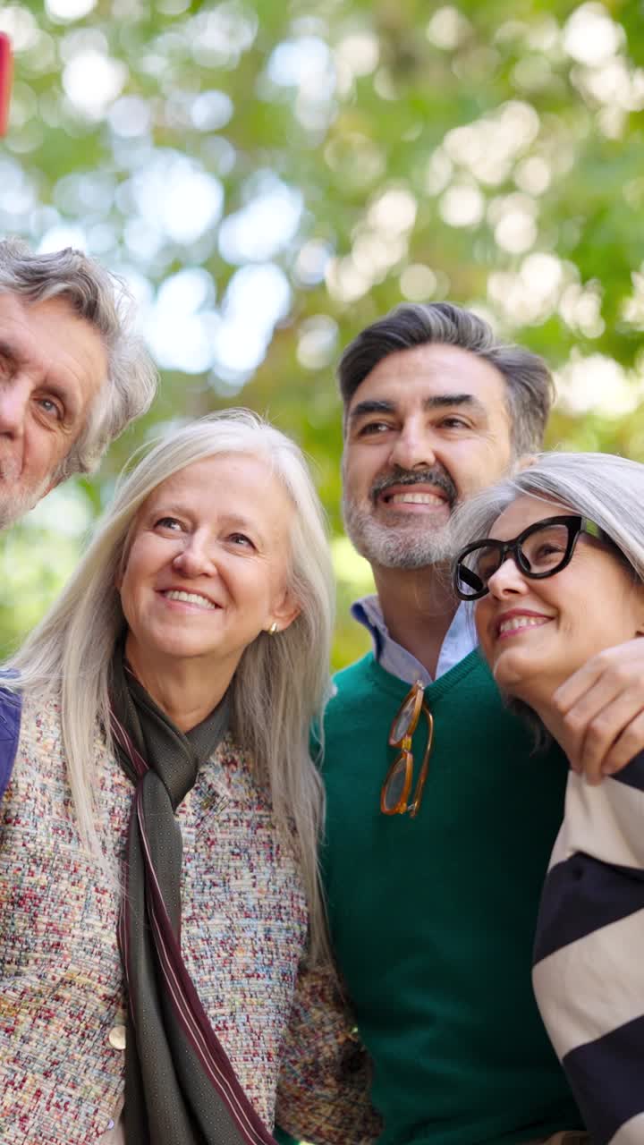 Group of people taking a selfie
