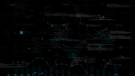 Farbenfrohe-Futuristische-Datendiagramm-Technologie,-Abstrakte-Hintergrundanimation-Für-Geschäftstechnologie