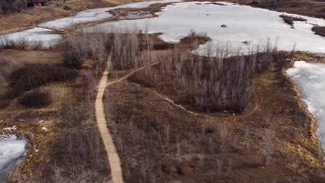 park path splitting in different directions