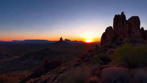 sunrise over monument valley, arizona