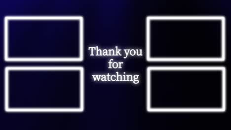 simple gradation end card ending screen motion graphics