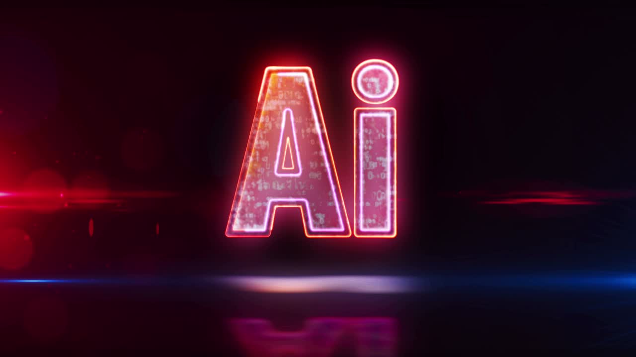 inteligencia artificial ai símbolo abstracto en bucle