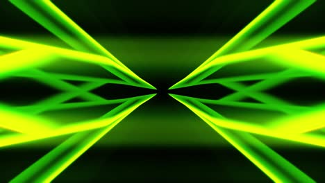 espectáculo de láser. luces verdes abstractas. fondo para la escena musical. bucle vj.