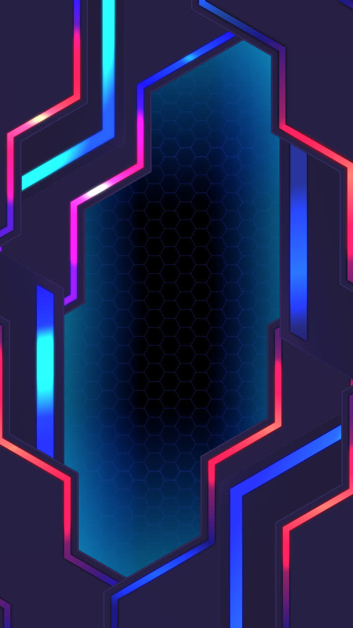 An animation of a Gradient futuristic technology background