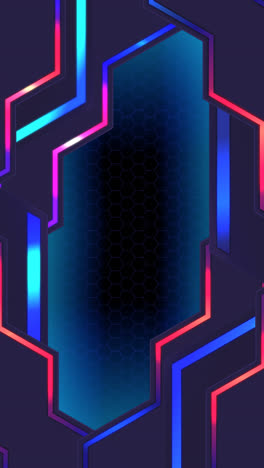 una animación de un fondo tecnológico futurista de gradiente