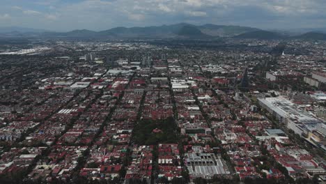 aerial views of santa maria la ribera neighborhood and a portion of northern cdmx
