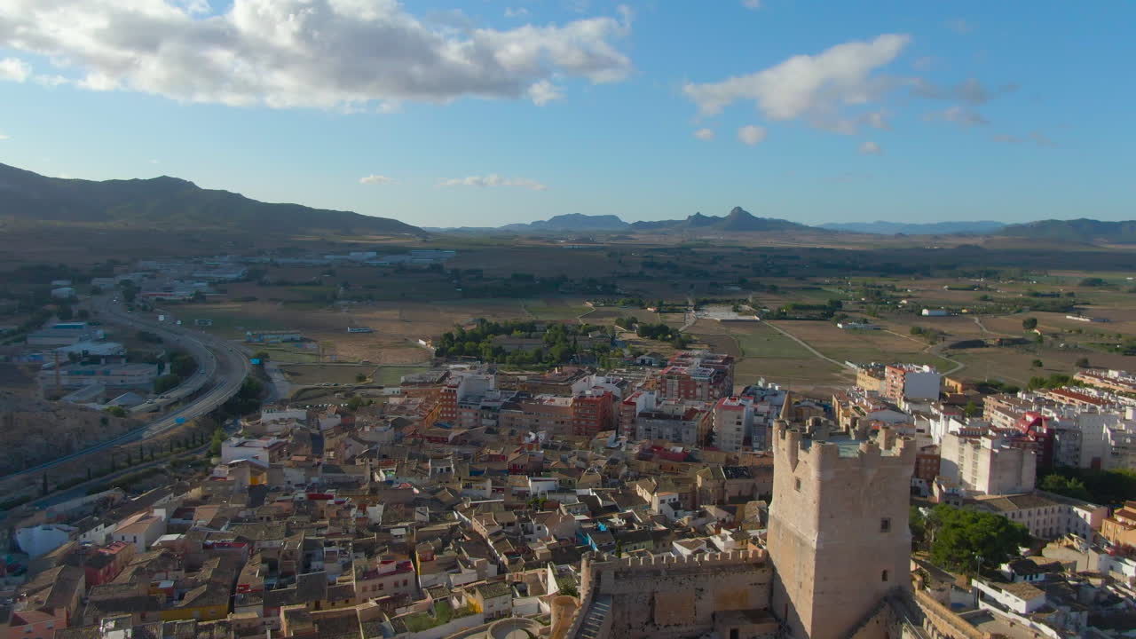 Il Castello dell'Atalaya a Villena, Provincia di Alicante, Spagna meridionale
