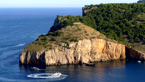 el paisaje marino de la "costa brava" de cataluña, españa.