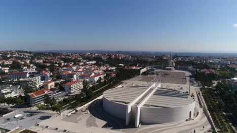 aerial view of sanctuary of fatima, portugal