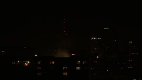 New-Year's-Eve-fireworks-2023-over-city-of-Sofia,-Bulgaria