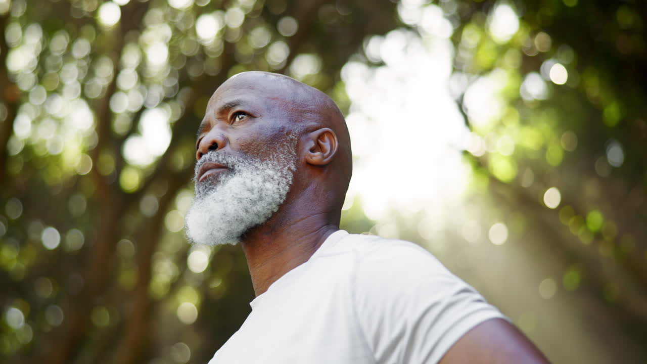 Portrait of a senior man outdoors