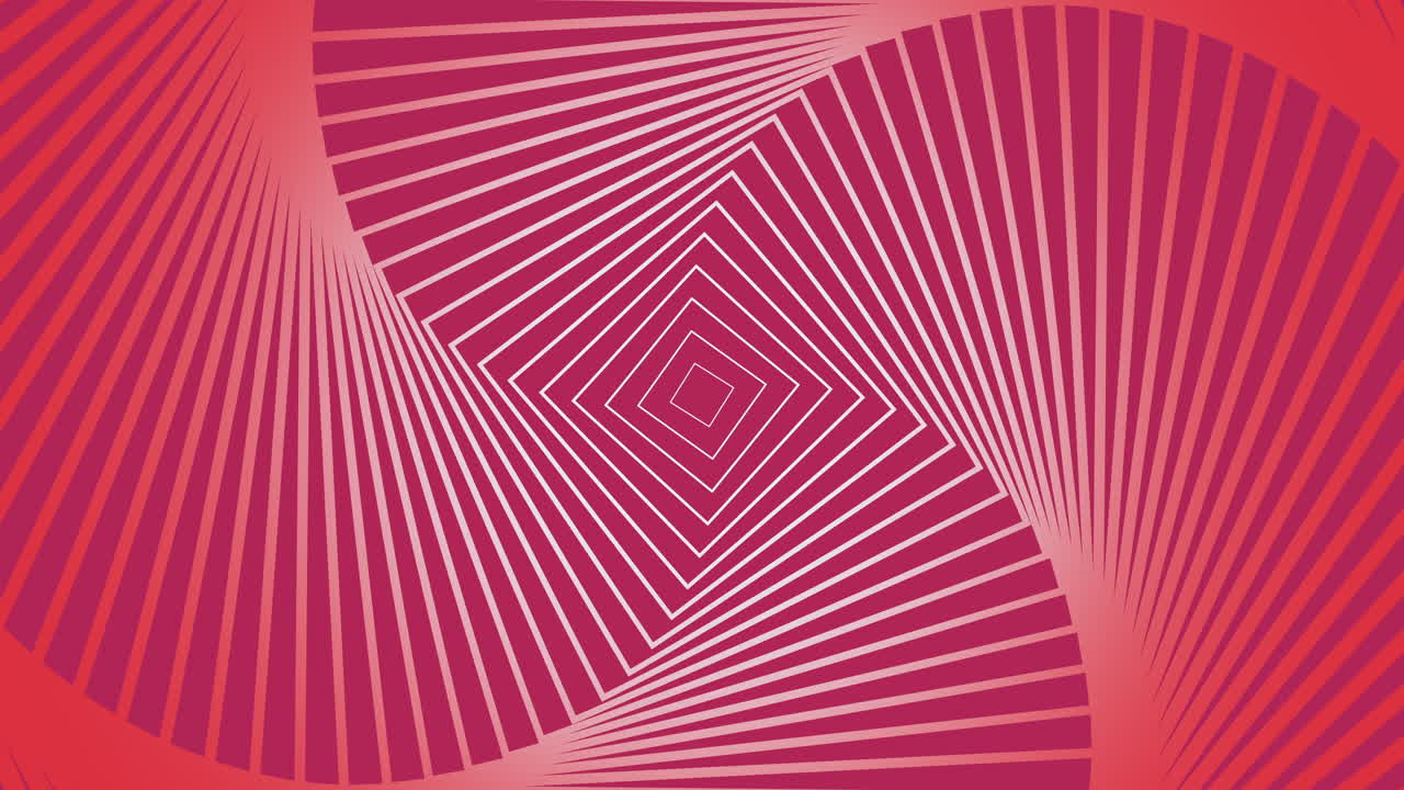 80년대 스타일의 붉은 나선형 기하학적 사각형 패턴