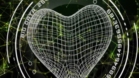 animación del corazón en el ámbito de las redes de conexiones